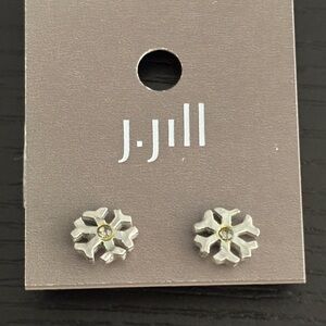 J. Jill Petite SilverTone Earrings. NWT